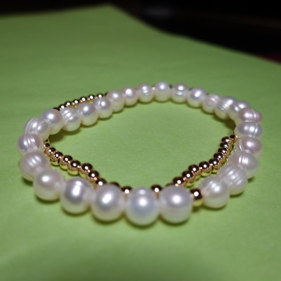 (NWT) Freshwater Pearl Beaded Bracelet - Picture 6 of 7